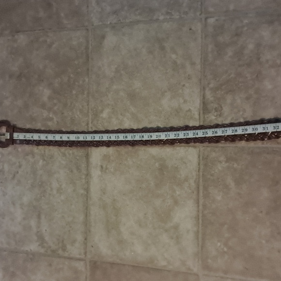 Women Braided Genuine Wide Leather Buckle Belt Made in Turkey Boho Size S - Picture 6 of 8